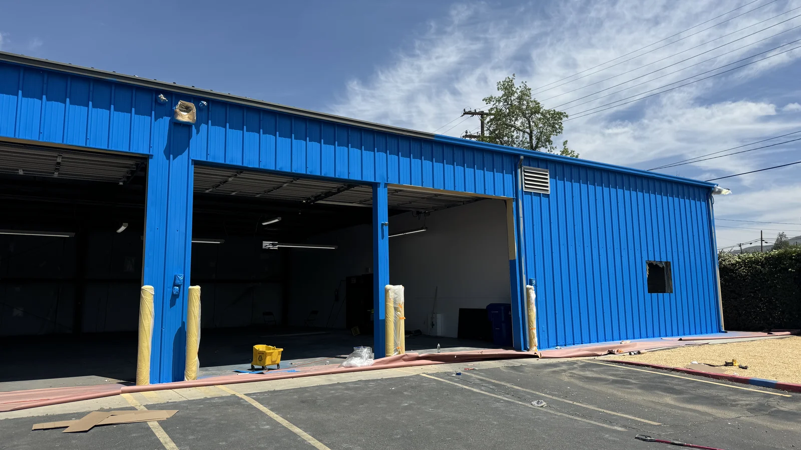 Completed commercial building painting project